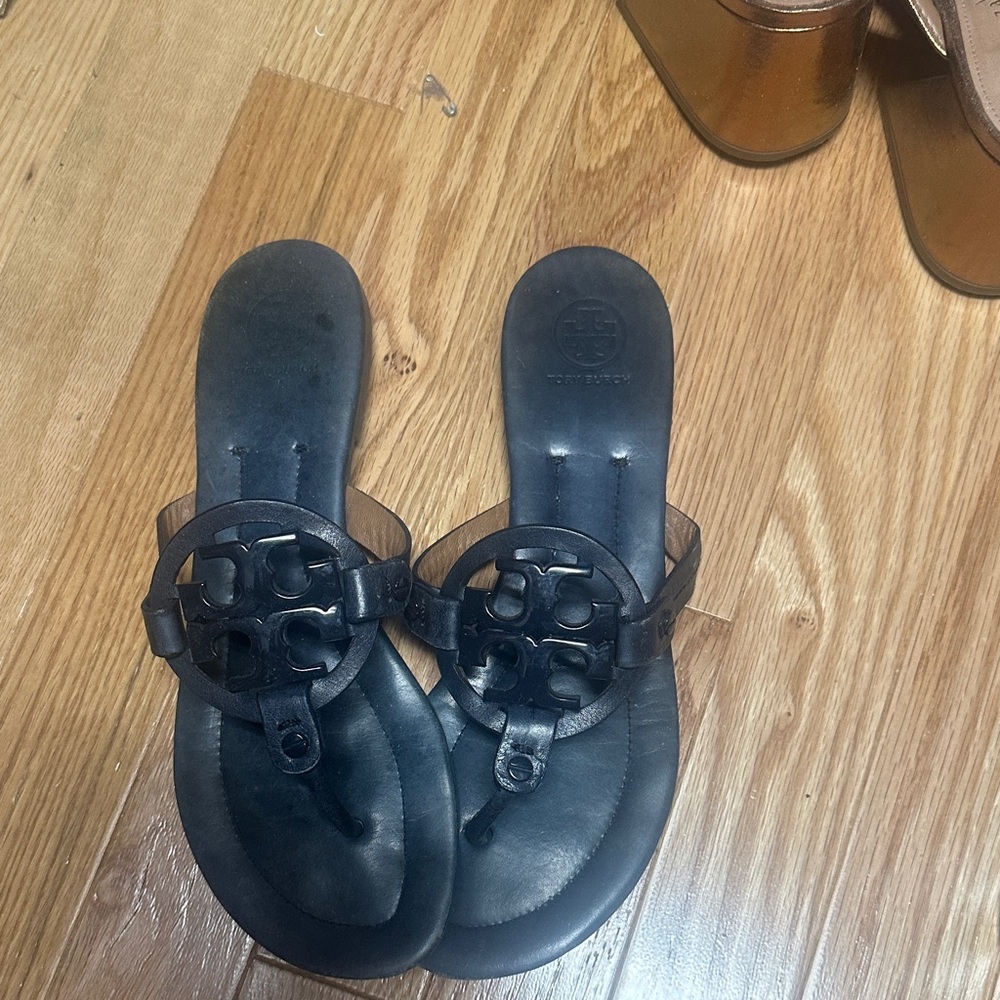 Tory Burch Miller  Navy Sandals